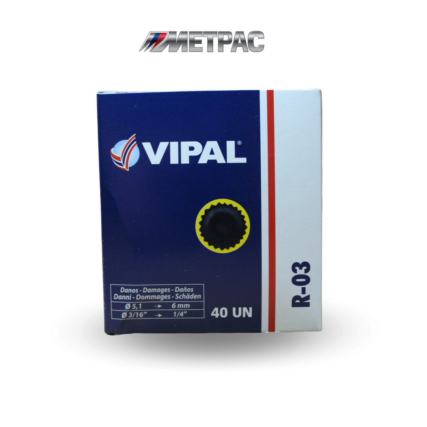 PARCHE VIPAL R-03 (CAJA C/ 65 PZAS)