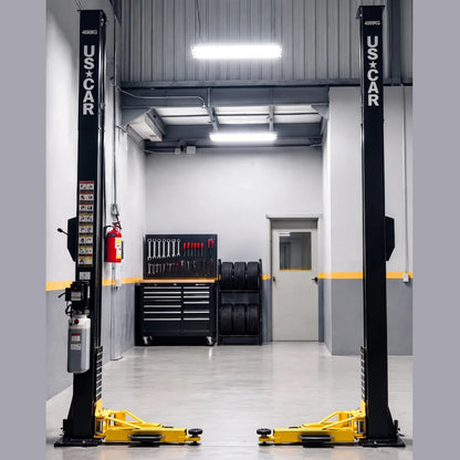 Rampa 2 postes cielo abierto 10,000 lbs color gris 220v us car (us-10)