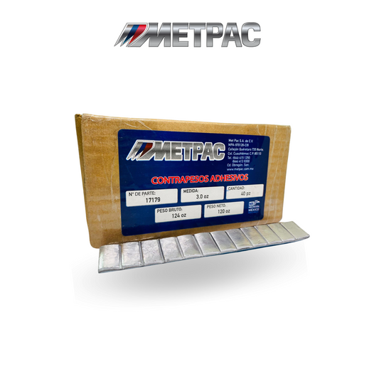 CONTRAPESO ADH PB AUTO (SEG 1/4 OZ) CAJA 40 BARRAS/3OZ