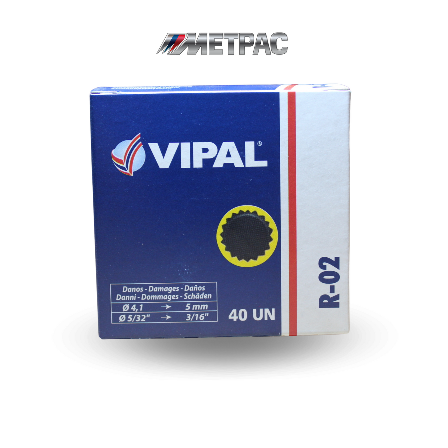 PARCHE VIPAL R-02 (CAJA C/ 80 PZAS)